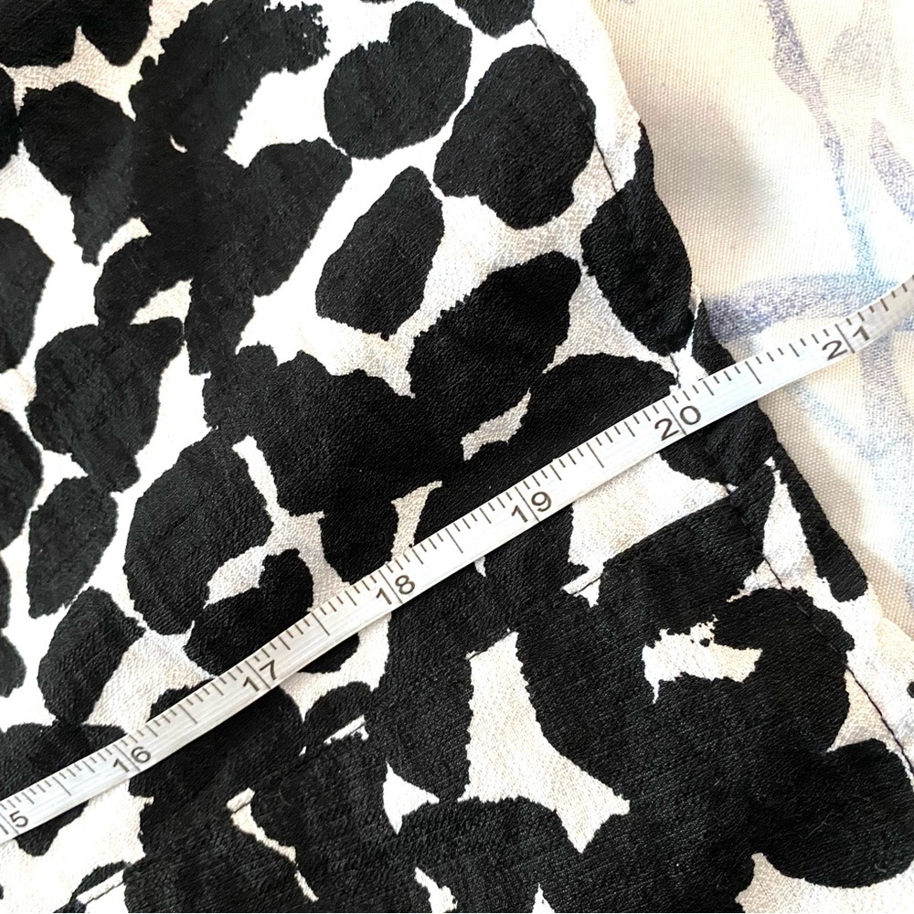 Lily Morgan Boho Abstract Animal Print Off Shoulder Women’s Blouse Short Sleeve - Picture 7 of 9